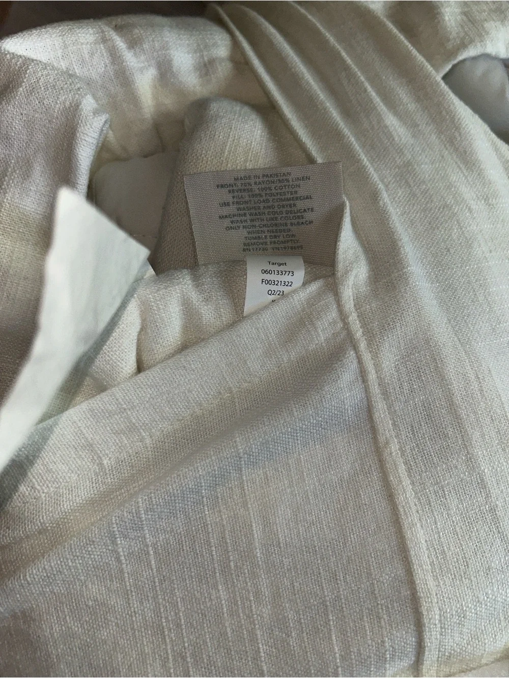 Casaluna King/Cal King Heavyweight Linen Blend Comforter Set, White
